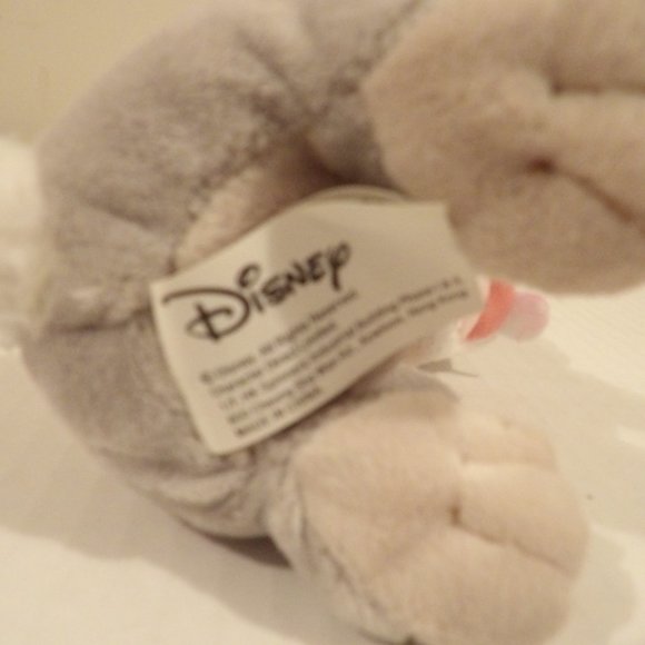 +Small 8 in Disney THUMPER Gray Bunny Rabbit Plush Stuffed Animal - Picture 3 of 3